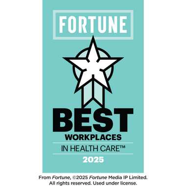 Fortune Best Workplaces in Health Care 2025 logo